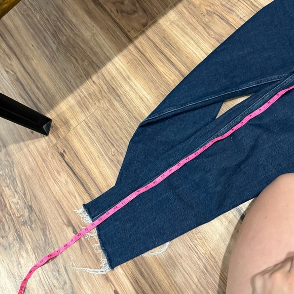 RE/DONE 70S COMFORT STRETCH HIGH RISE STOVE PIPE JEAN IN DARK RINSE - Picture 8 of 12